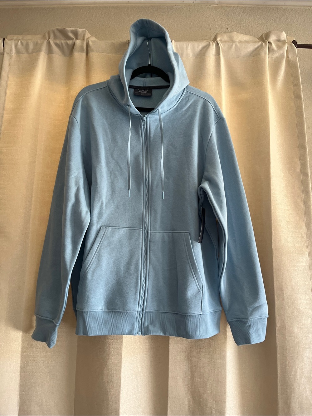 No Boundaries Light Blue Full-Zip Hoodie Jacket - Picture 5 of 7